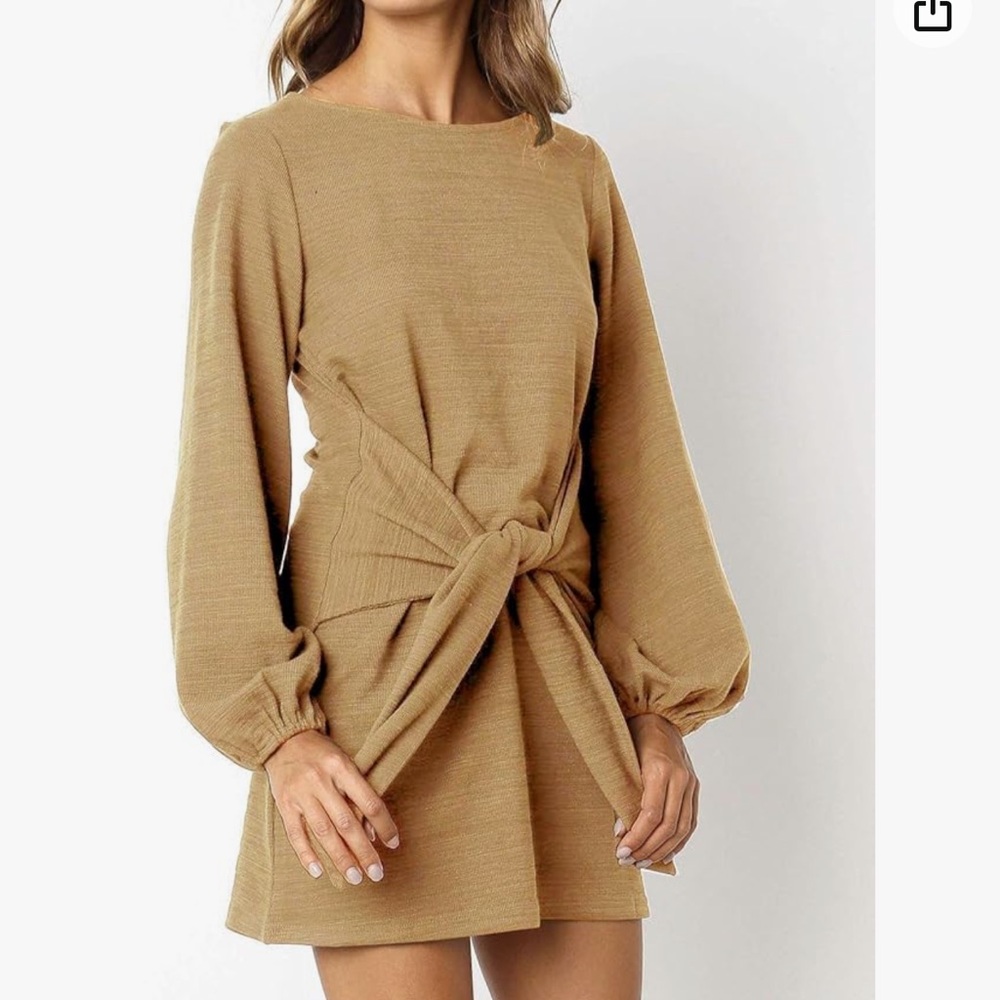 Women’s Dress with front Decorative Tie